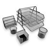 Picture of OSCO MESH OFFICE SET 5 PIECES BLACK